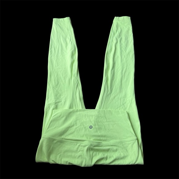 Lululemon Align High Rise Waist Neon Yellow Sport Full Length Leggings Size 8 - Picture 6 of 8